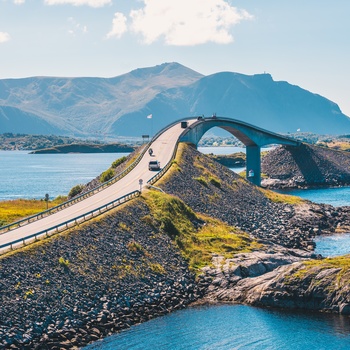 Atlanterhavsvejen som malerisk landskab i Norge