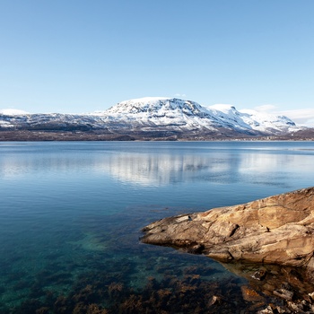 Ofotfjorden og Bjerkvik i baggrunden - Nordnorge