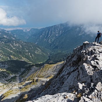 Udsigt over Mount Olympus og Enipeas-kløften - Grækenland