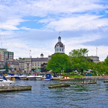 Havnen i byen Kingston, Ontario i Canada