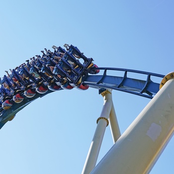 Én af mange rutsjebaner i Parc Asterix Paris - Frankrig
