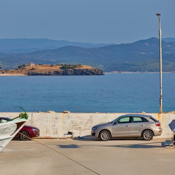 Parkeret bil på Halkidiki - Grækenland