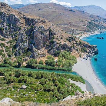 Preveli-stranden på Kreta - Grækenland