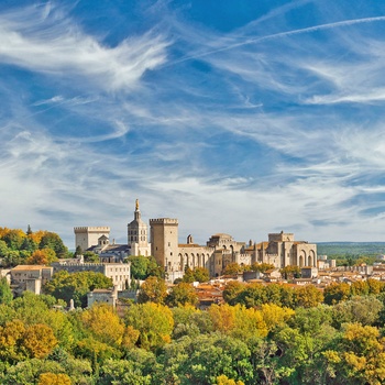 Udsigt til Avignon, Provence i Frankrig