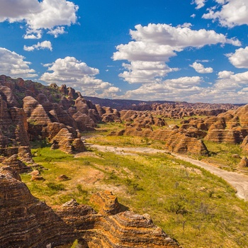 Bungle Bungles i Purnululu National Park nær Kununurra i Western Australia