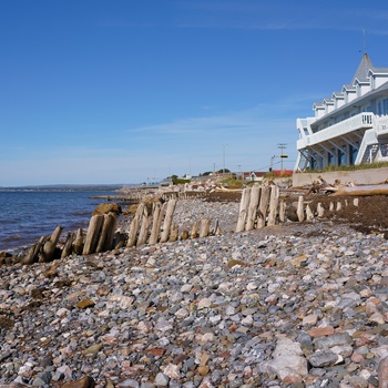 Kystbyen Bonaventure på Gaspé-halvøen i Quebec - Canada