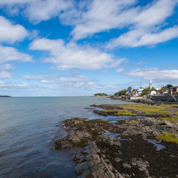 Kamouraska ud til Saint Lawrence-floden i Quebec, Canada