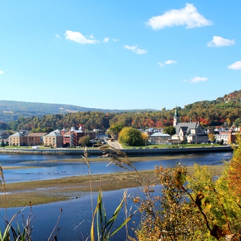  La Malbaie ved bredden af St. Lawrence River, Quebec