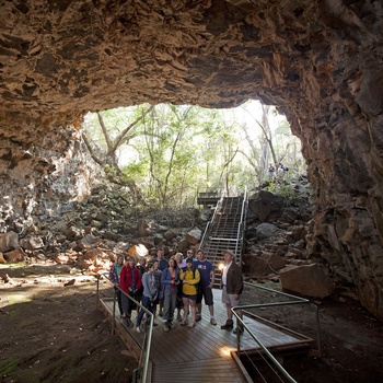 Lavatunnel af Undara Vulcanic Park, Queensland i Australien