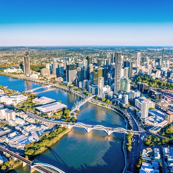 Udsigt ud over Brisbane, Queensland
