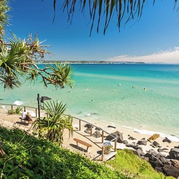 Find en lækker strand på din rejse gennem Queensland