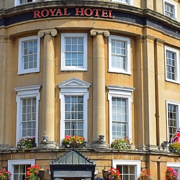 Royal Hotel i Bath - Facade