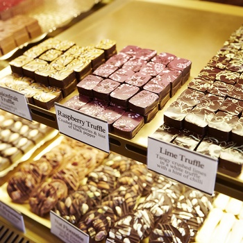 Chokoladebutikken Highland Chocolatier ved Aberfeldy i Skotland