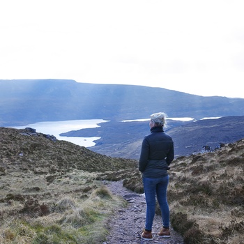 Udsigten fra bjerget Stac Pollaidh ved Ullapool i Skotland - Foto: Per Joe Photography