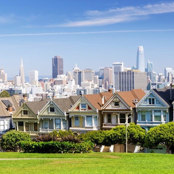 San Francisco, The Painted Ladies and San Francisco downtown