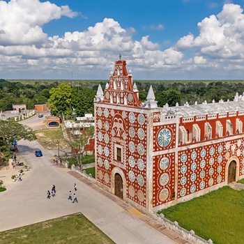 Santo Domingo de Guzmán kirken i Uayma - Yucátan i Mexico