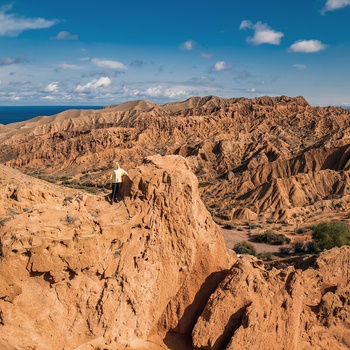 Sazka-kløften også kendt som Fairy Tale Canyon - Kirgisistan