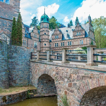 Schloss Hämelschenburg i Weserbergland i Niedersachsen