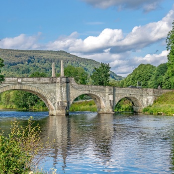 Skotland, Perthshire, Aberfeldy - den engelske General Wade's Bridge