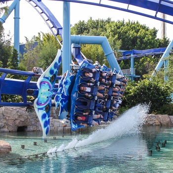 Rutsjebane i SeaWorld i Orlando i Florida - USA