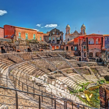 Romersk teater i Catania på Sicilien