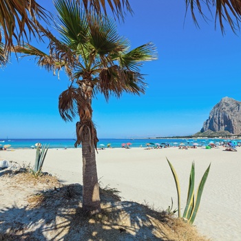 San Vito Lo Capos stranden på Sicilien