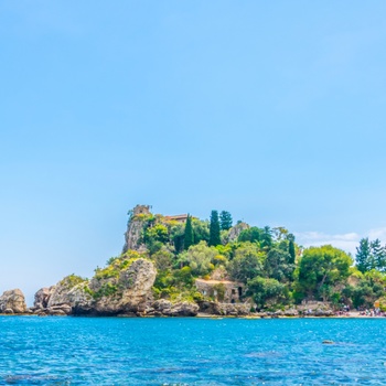 Isola Bella ved Taormina i Italien 