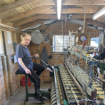 Skotland, Glendale - væven med pedalkraft hos Skye Weavers