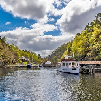 Skotland, Loch Katrine - tage en tur på søen i Sir Walter Scott en af de historiske turbåde.jpg