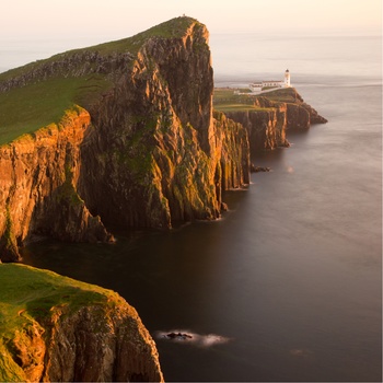 Neist Point Lighthouse på Isle of Skye, Skotland