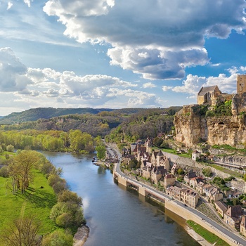 Slottet Chateau de Beynac, Dordogne i Frankrig