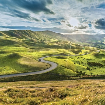 Smuk vej gennem Peak District