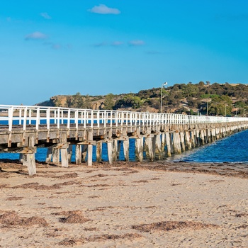 Gangbro til Granite Island, South Australia