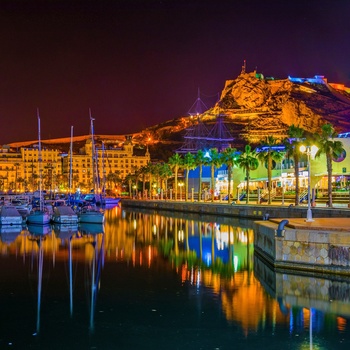 Alicante om aftenen - Spanien