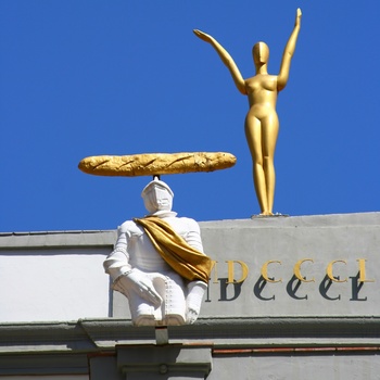 Detalje fra Dali museum i Figueres, Costa Brava i Spanien