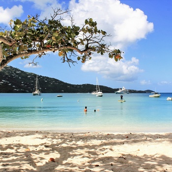Magens Bay Beach på St. Thomas Havn, USA