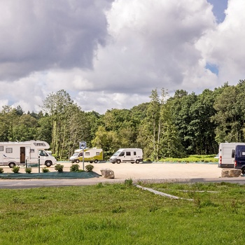 Autocampere på Stellplads i Bretagne, Frankrig