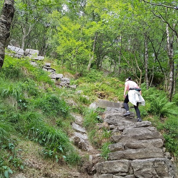 Stentrappe i Stoltzekleiven Bergen