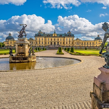 Drottningholm Slot tæt på Stockholm, Sverige