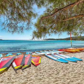 Stranden Santa Giulia på Korsika, Frankrig