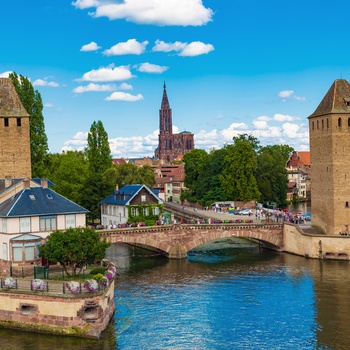 Strasbourg-Grand Island, den historiske del af Strasbourg, Alsace i Frankrig
