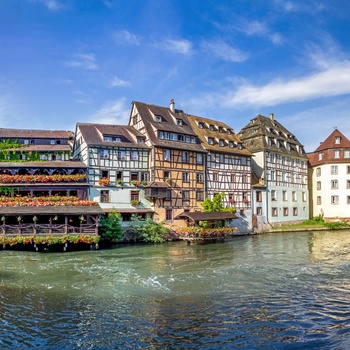 Petite France, den romantiske bydel i Strasbourg, Alsace i Frankrig