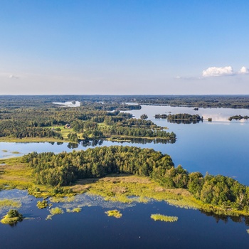 Åsnens nationalpark og sø i Småland, Sverige