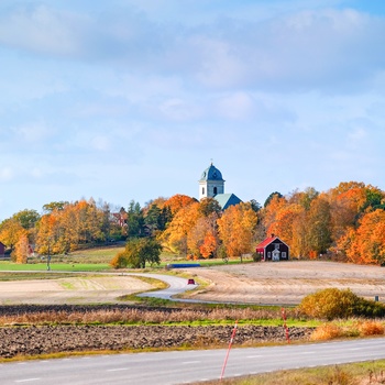 Landevej i Gøtaland, det sydlige Sverige