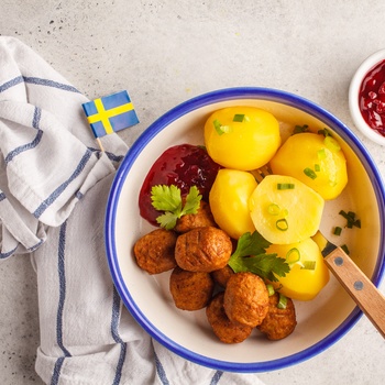 Svenske købboller med kartofler - én svensk specialitet