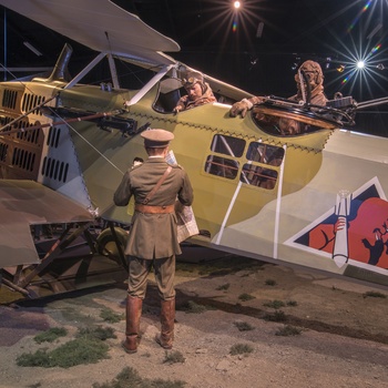 Foto: The Omaka Aviation Heritage Centre - WW1 Knights of the Sky, Breguet 14 - Blenheim på Sydøen i New Zealand