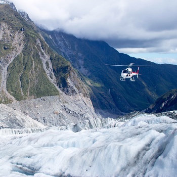 Helikoptertur til Franz Josef Glacier - gletsjer på sydøen i New Zealand