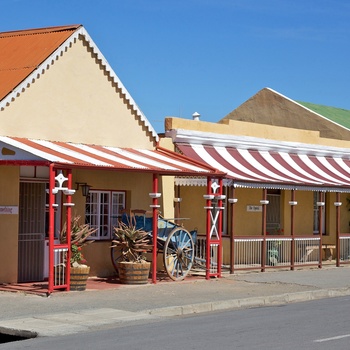 Byen Cradock og hotelbygningerne Die Tuishuis i Sydafrika