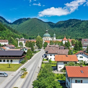 Ettal kloster i Bayern, Sydtyskland