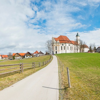 Pilgrimskirken Wieskirche i Wies, Sydtyskland